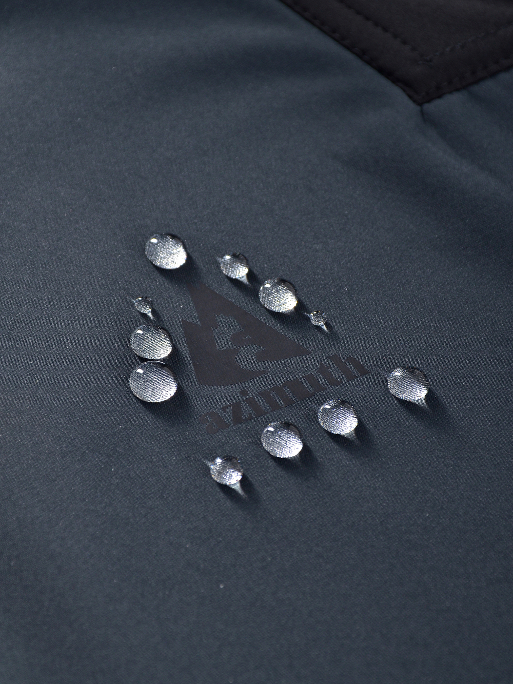 Мужская куртка-виндстоппер софтшелл на флисе БР 221/21870-1_201 Темно-синий
