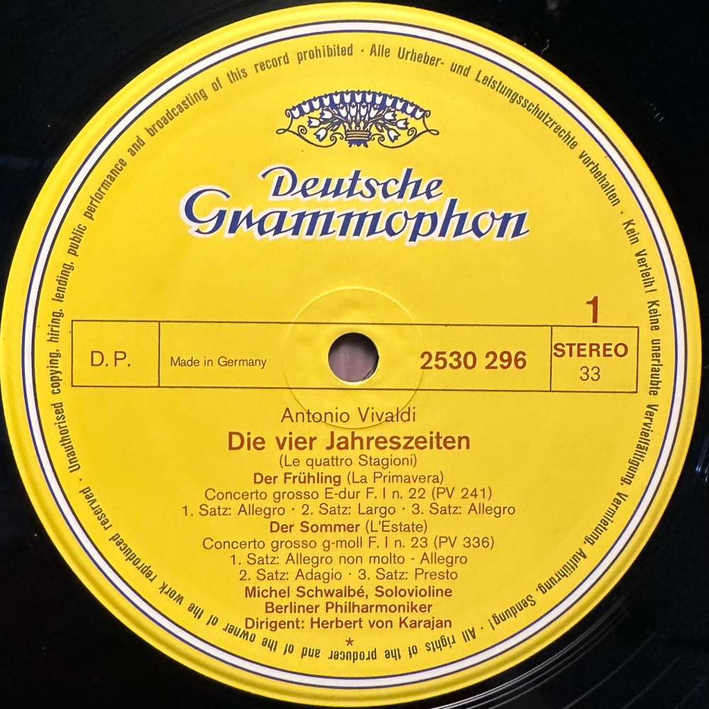 Антонио Вивальди - Четыре времени года (Germany 1972г.)