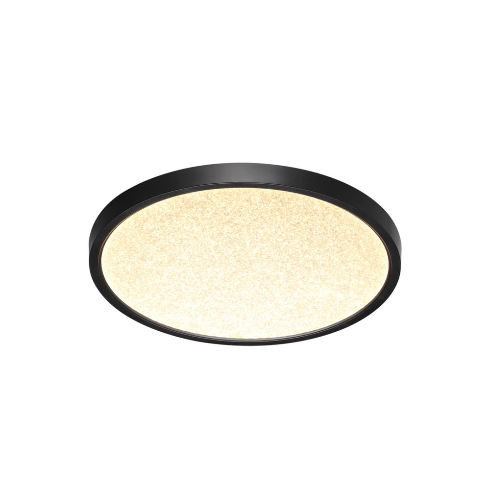 7662/24L MITRA LED SN 555 Светильник пластик/белый/черный LED 24Вт 3000/4000K D300 IP40 OMEGA BLACK