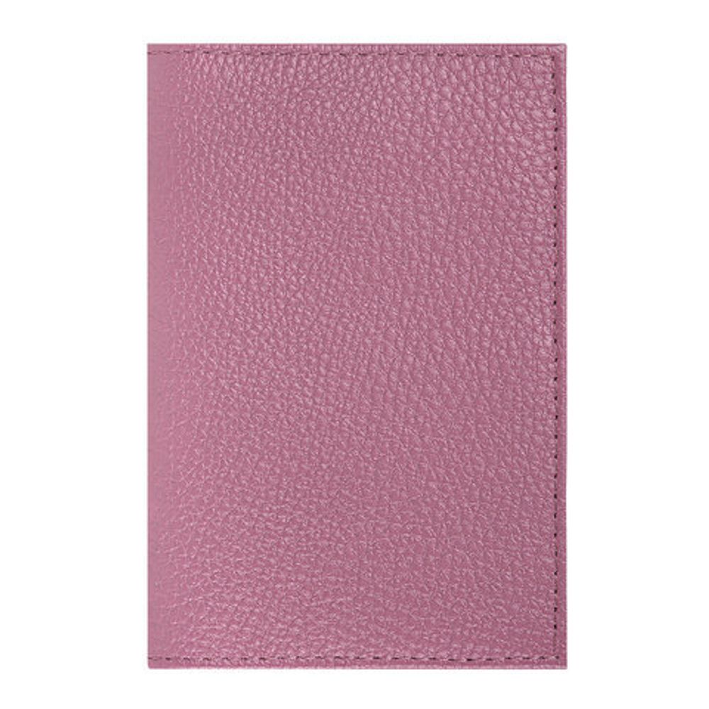 Обложка для паспорта натуральная кожа флоттер, кожаный уголок, пудрово-розовая, BRAUBERG, 238861