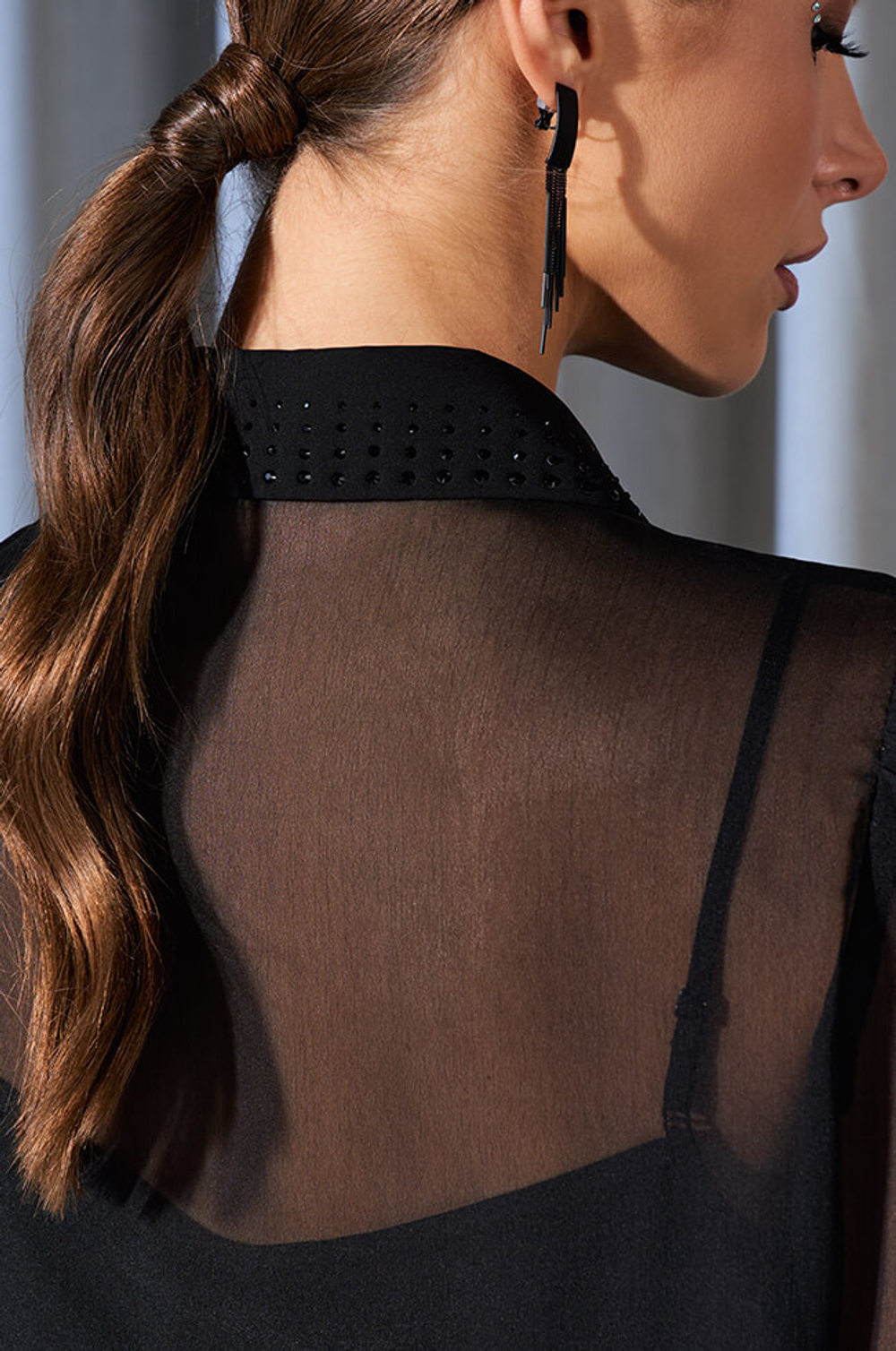 22932 Блузка женская (черный)