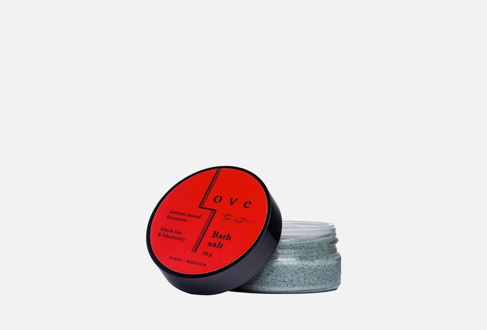 Love Tea Art Соль для ванны Чёрный чай и Черника 60 гр