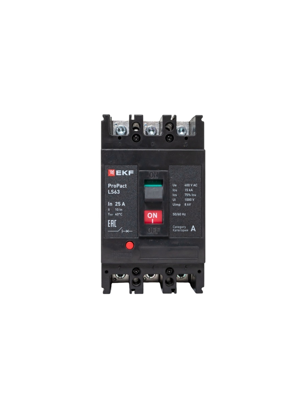 Выключатель автоматический 3п 25А 15кА LS63 ProPact EKF mccb-63-15-3-25-ls