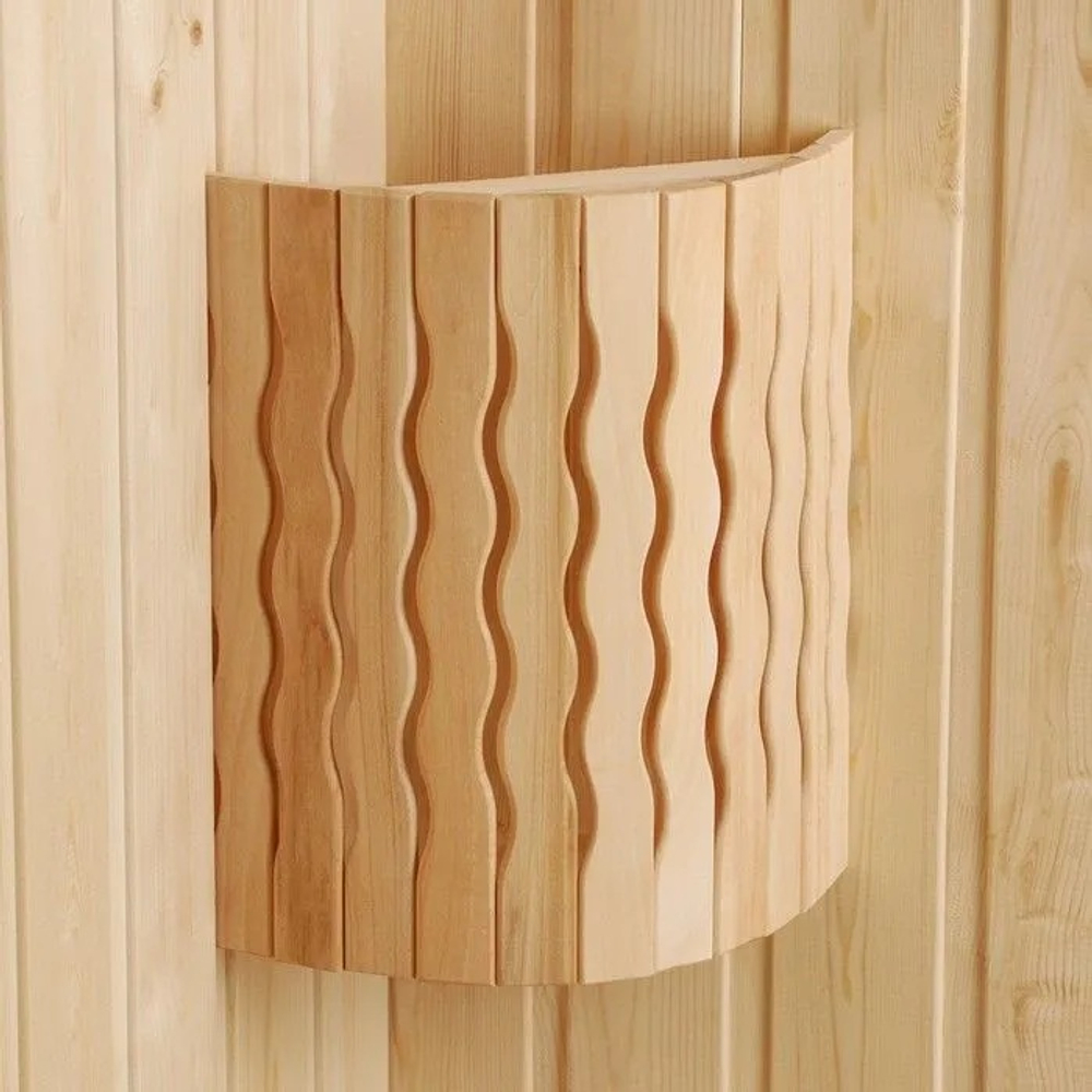 Абажур для бани и сауны угловой Волна