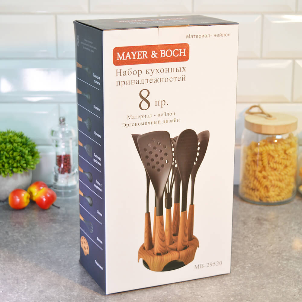 Набор кухонных принадлежностей 8 предметов на подставке, MB 29520