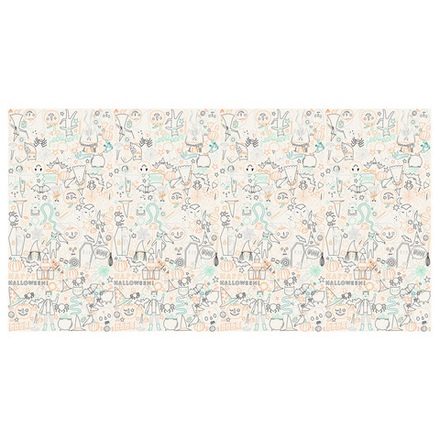 Скатерть для рисования "Хеллоуин" 1шт. (1,3 x 2,4м)