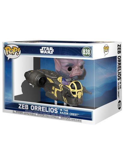 Фигурка Funko POP! Rides Bobble Star Wars M & G Zeb in Razor Crest (838) 92565 / Фигурка Фанко ПОП! по мотивам фильма "Мандалорец и Грогу", Зеб Оррелиос