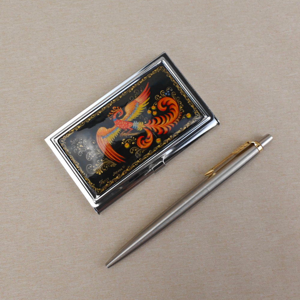 Набор подарочный "Жар-птица" с ручной росписью в футляре