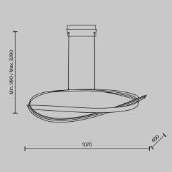 Люстра подвесная Maytoni Plons MOD283PL-L40BS3K