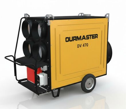 Тепловая пушка дизельная OURMASTER DV 470 - непрямого нагрева / 140 кВт / промышленная