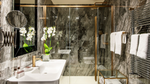 Смеситель для раковины Gessi316, однорычажный, без донного клапана, цвет Brass Brushed PVD