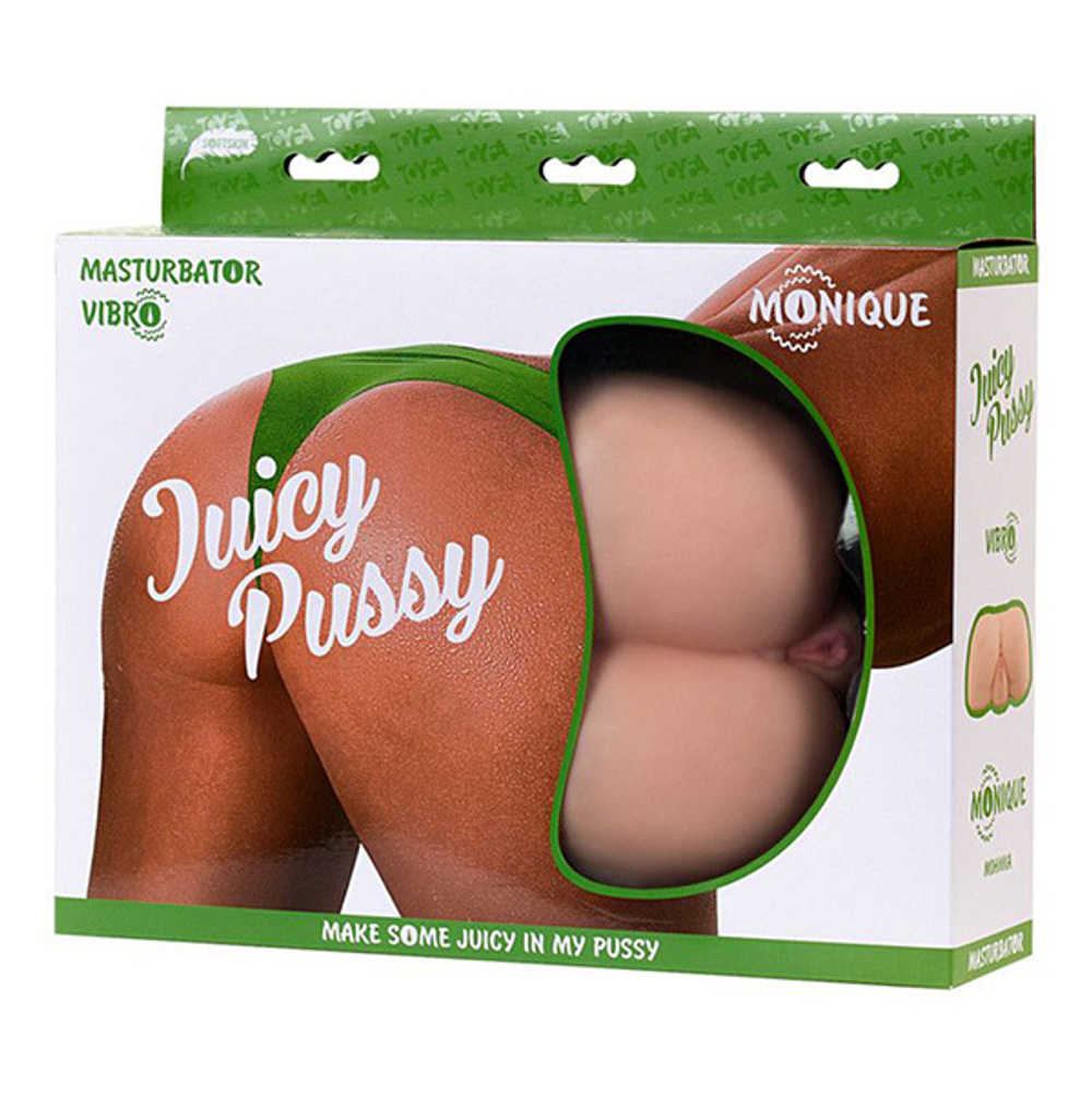Пышная попка и вагина 19х17см с вибрацией ToyFa Monique Juicy Pussy 893014