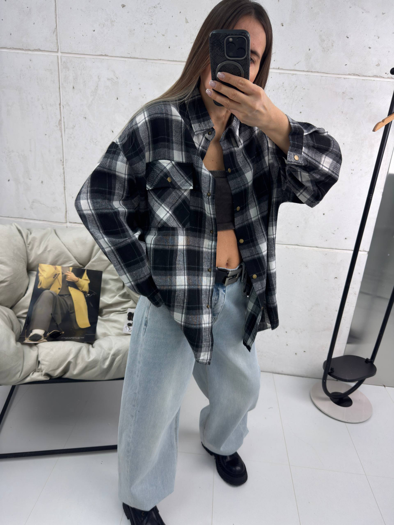 Рубашка женская арт. 11012 цвет "чёрный"