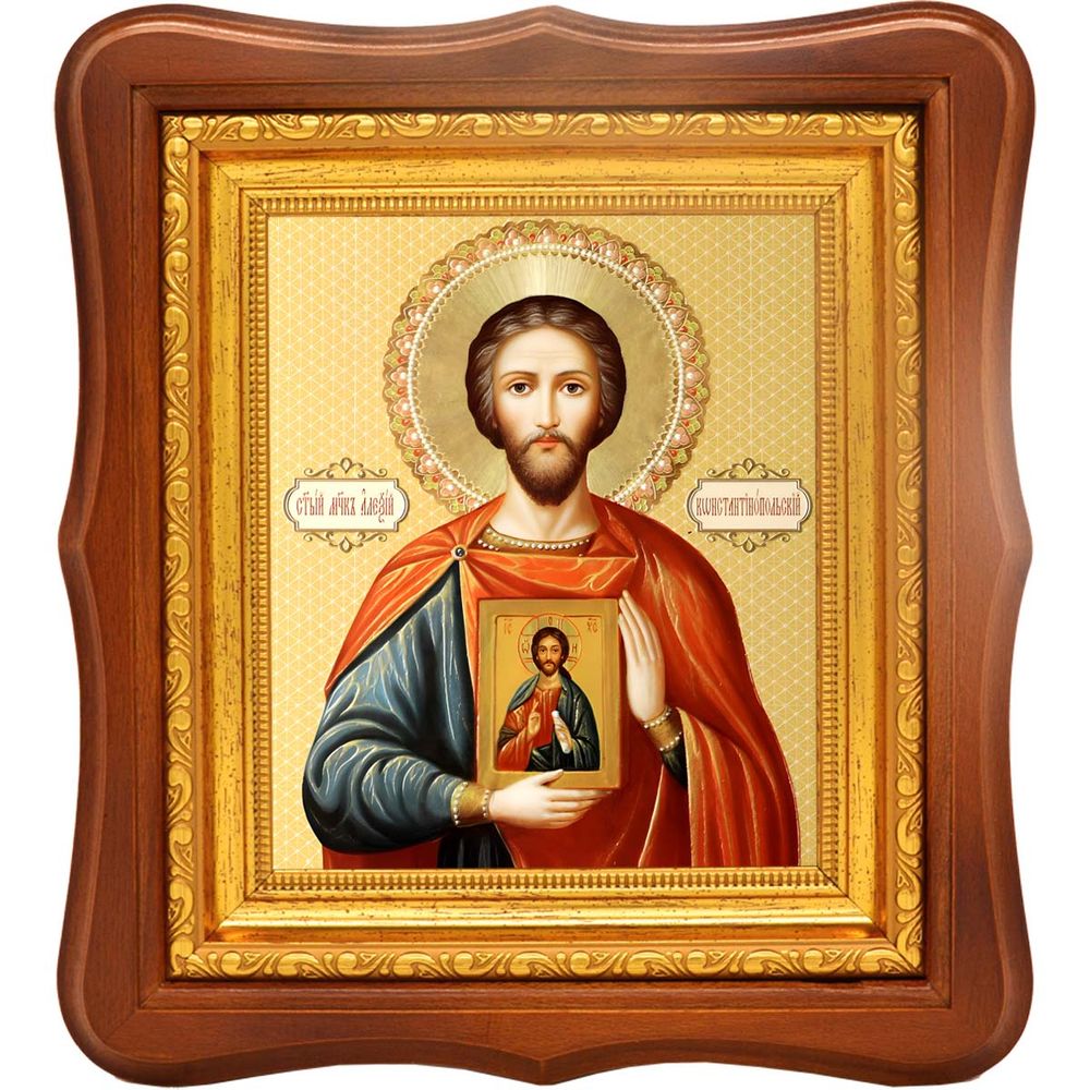 Алексий Константинопольский святой мученик. Икона на холсте.