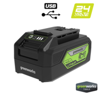 Аккумулятор с USB разъемом Greenworks G24USB4, 2939307,24v, 4 А·ч