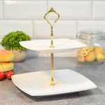 Фруктовница 2-х ярусная Lavenir "Престиж" 17,5/22,5 см, фарфор