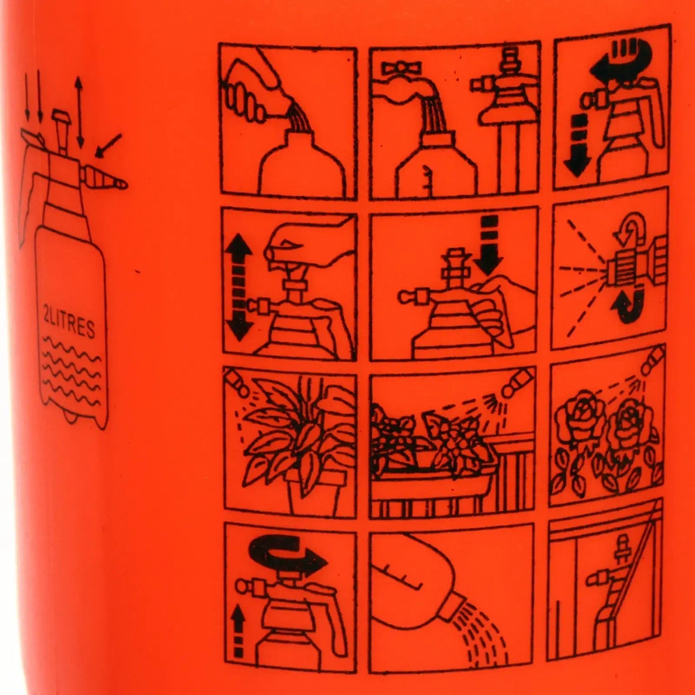 Опрыскиватель помповый 2л «Апельсин» пневматический, с мерной шкалой ДоброСад