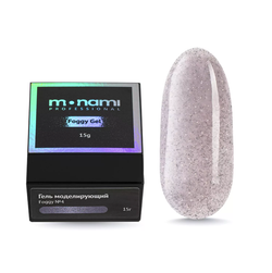 Monami Гель Foggy Gel 04 для моделирования ногтей светоотражающий, 15 гр