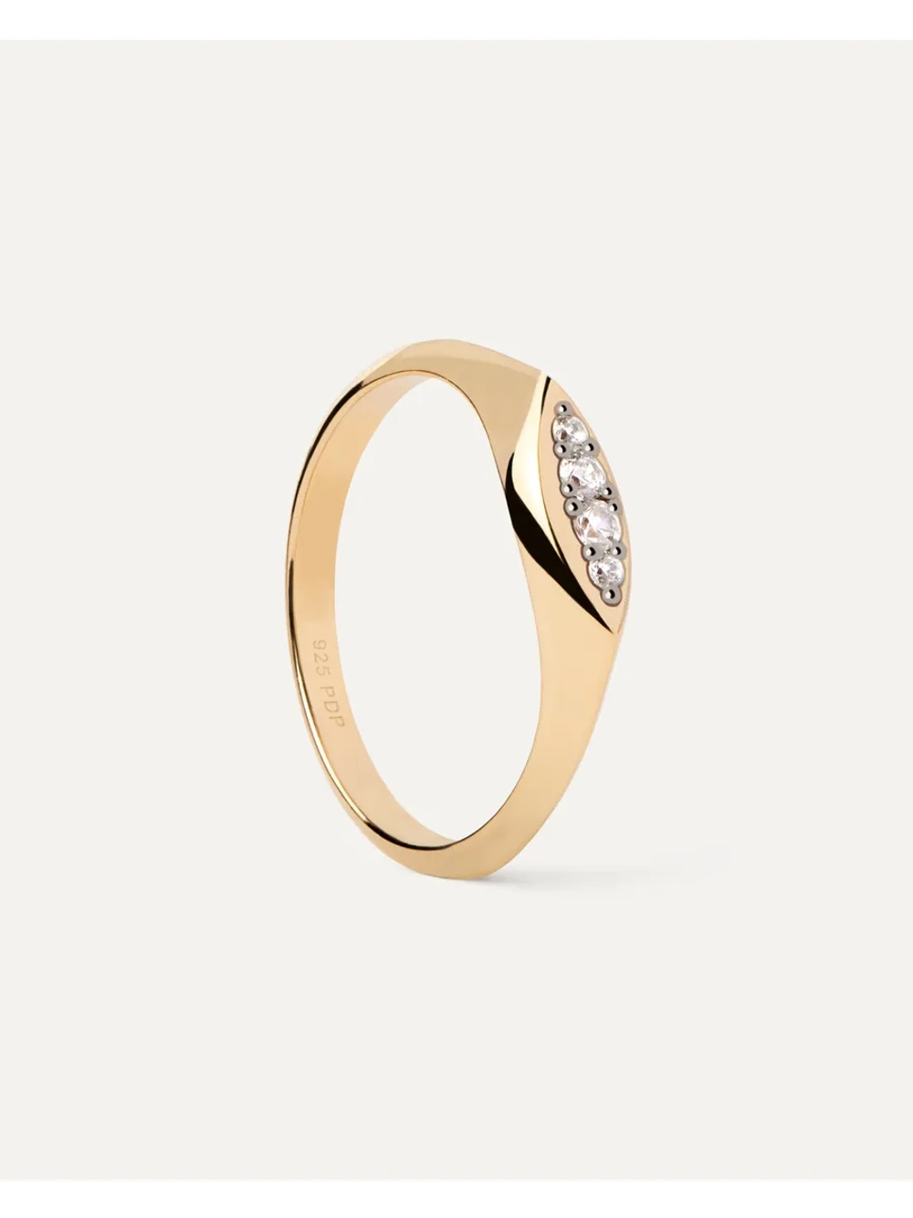 Кольцо Gala серебро 925 пробы покрытое золотом