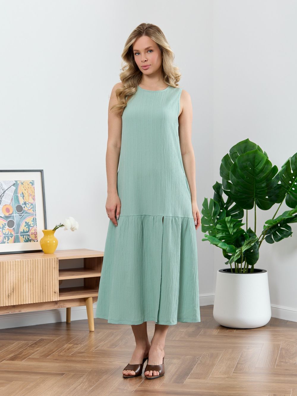 Сарафан Сиеста-1 Виотекс СВЕТЛО-ЗЕЛЕНЫЙ