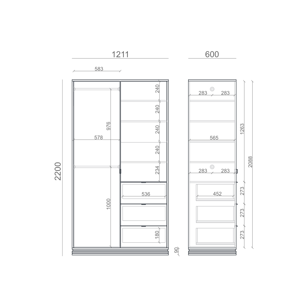 Шкаф TIMELESS TLD218
