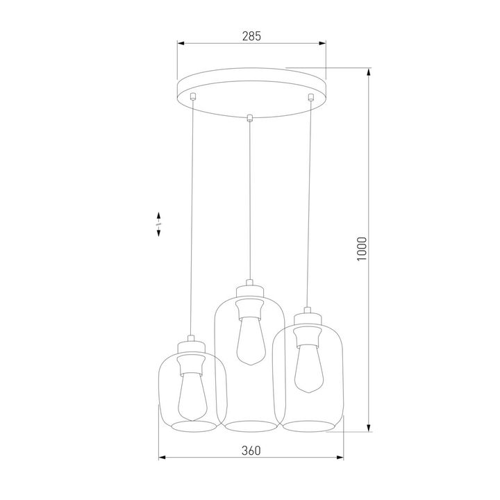 Подвесная люстра TK Lighting 3185 Marco