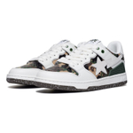 A Bathing Ape Bathing Ape Leather Panelled Sneakers