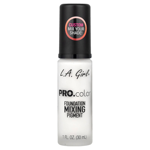 L.A. Girl, PRO. Color Foundation, пигмент для смешивания, GLM711 White, 30 мл (1 жидк. унция)