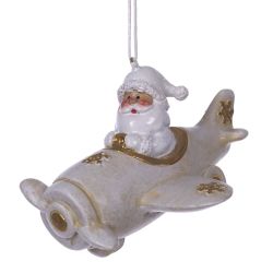 GAEM Фигурка декоративная подвесная "Снеговик/Дед Мороз", L10 W8,5 H7 см, 2в.