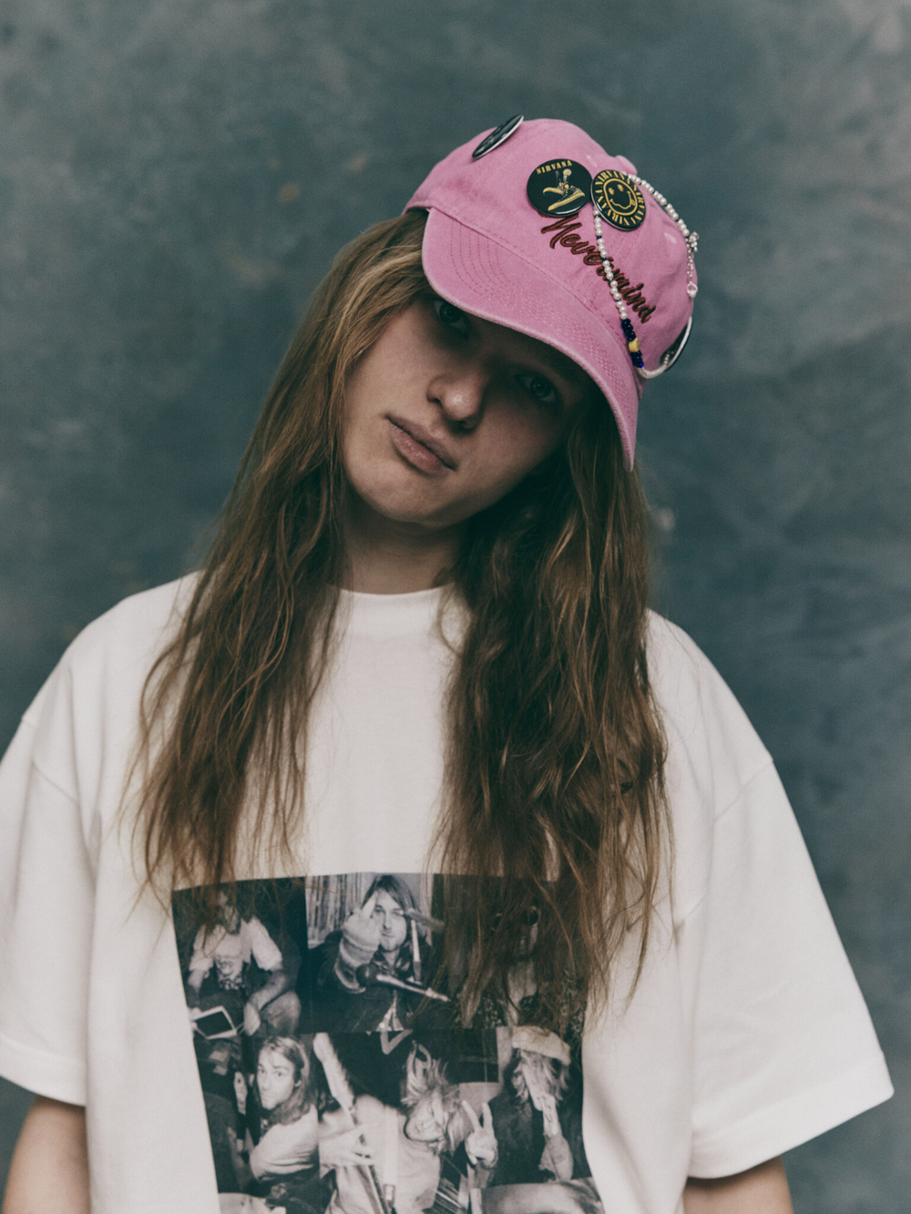 Кепка Nevermind, розовая