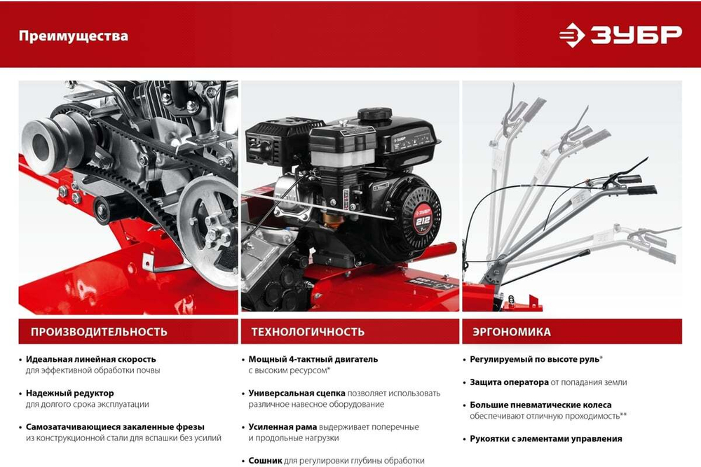 Бензиновый культиватор ЗУБР МКТ-170
