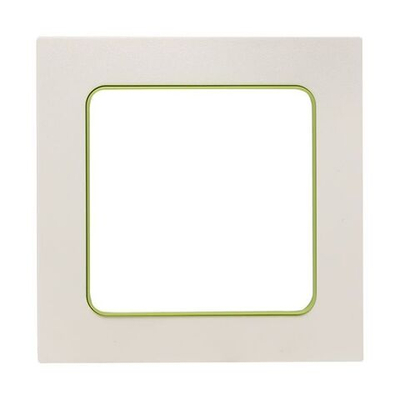 Стокгольм Рамка 1-местная белая с линией цвета зеленый EKF PROxima