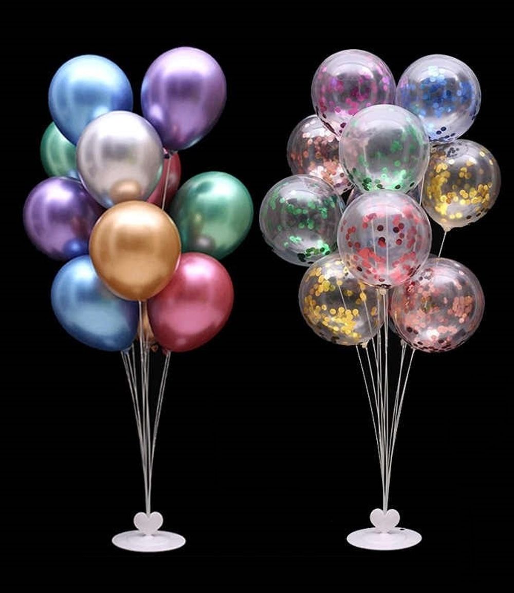 Стойка для шаров, Фонтан, 11 насадок, 1 м, 1 шт.