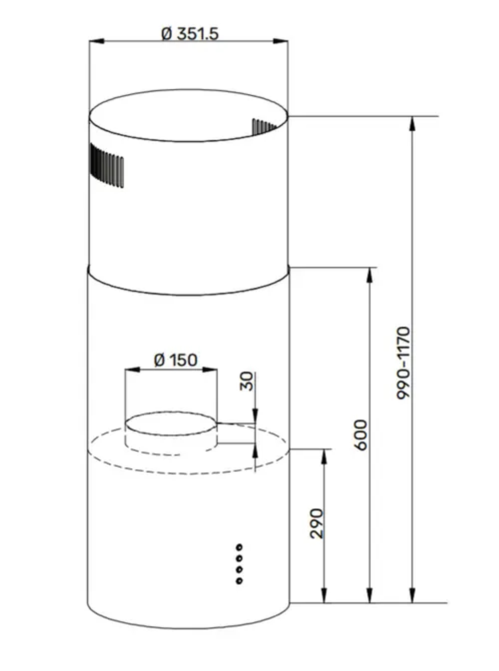 Вытяжка Kuppersberg TUBA 35 X