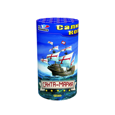 Фейерверк, фонтан Санта-Мария