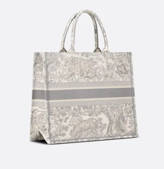 Сумка Dior Book Tote Dioriviera, белый/серый