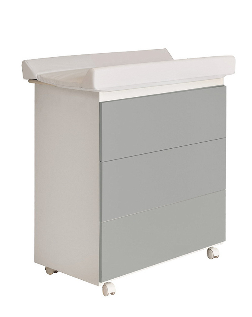 Пеленальный комод Italbaby Lunetta Ovale белый/серый