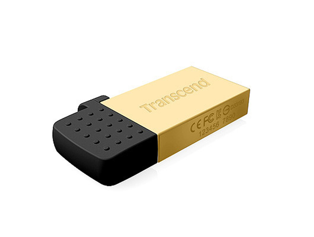 USB флеш-карта Transcend 16GB JETFLASH 380 OTG (Gold)