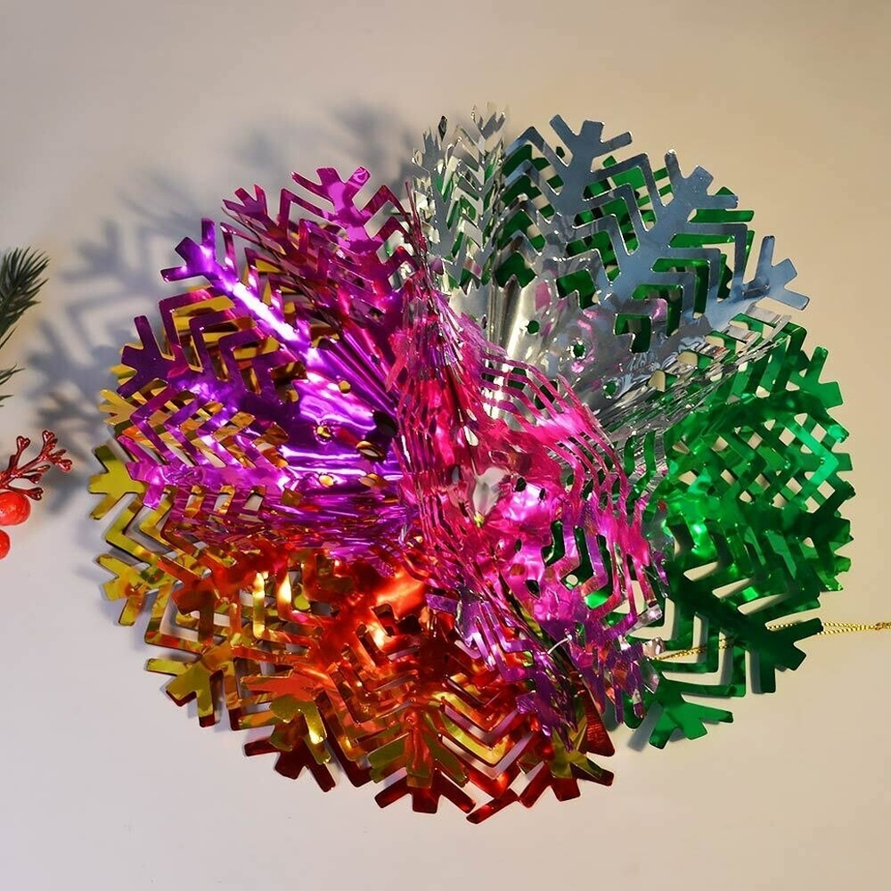 Украшение новогоднее из фольги "Снежный шар" d30см, мультицвет