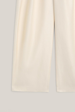 Massimo Dutti Широкие брюки со складками - Limited Edition, экрю