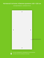 Натяжные потолки 33.8 м2, 9.9 м2, 16.1 м2, 13.8 м2