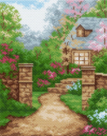 "Домик"-0843 канва с рисунком
