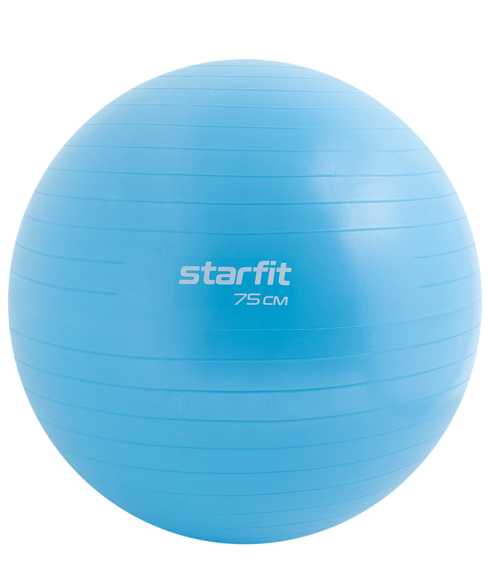 Фитбол GB-108 антивзрыв, 1200 гр, синий пастель, 75 см