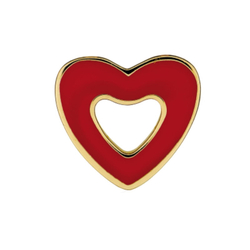 Детские серьги из медицинской стали My First Red Heart Biojoux