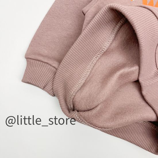 Свитшот из футера с начесом, Коричневый