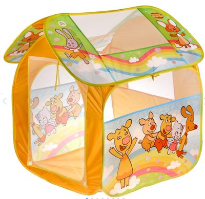 Палатка детская игровая Оранжевая корова 83х80х105см, в сумке