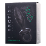 Черная анальная пробка 13,5см Erotist Toys Anal Plug Strob Size M