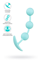 Мятные анальные шарики на сцепке Triplex - 15 см.