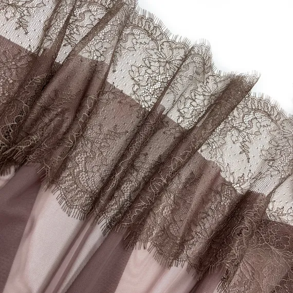 Кружево реснички кофе (24*290 см)