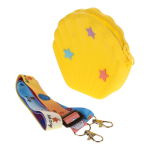 Кошелек "Ракушка" с прицепом, 13*12*4 см, силикон, разноцветный принт микс